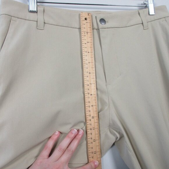 Lululemon Commission Pant Classic 32" Men 34 Beige Chino Stretch Performance 420 - Picture 9 of 11